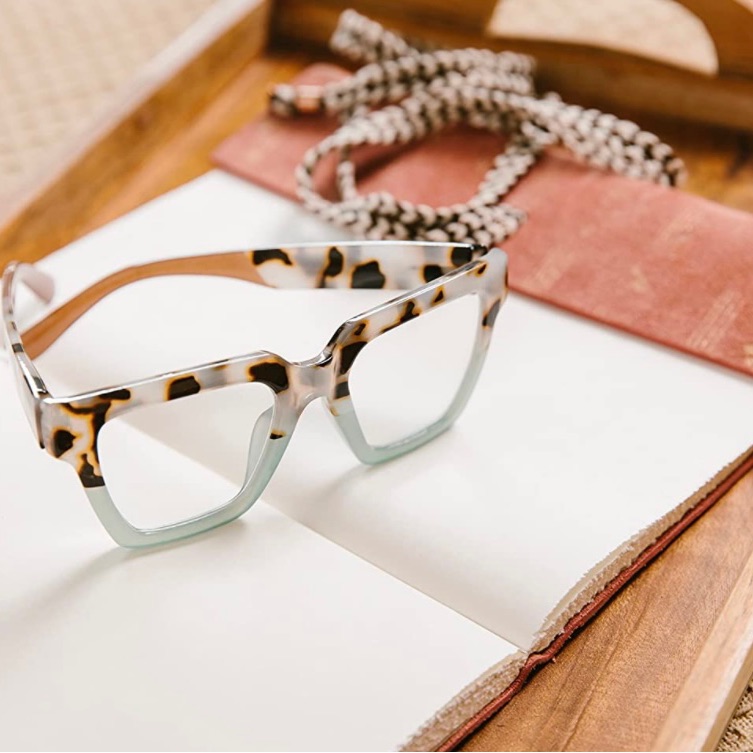 Peepers By Peeperspecs Take A Bow Square Blue Light Blocking Reading Glasses